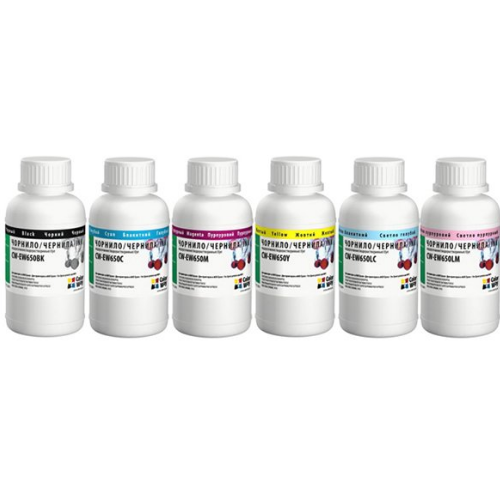 Комплект чорнил 6*200мл Epson TX650 BK/С/M/LС/LM/Y ColorWay