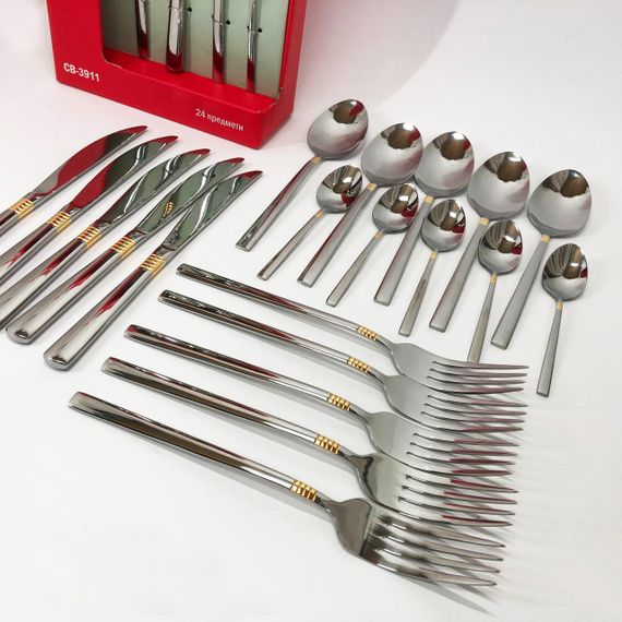 Набор столовых приборов 24 предмета Con Brio CB-3912 UJ-32 | Зображення 2