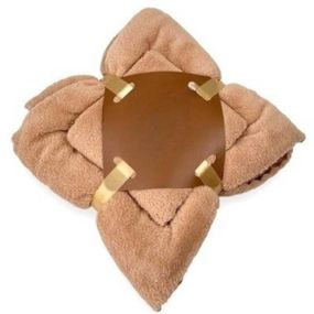 Набір рушників 2шт 145*80см та 75*35см Towel blanket 521-2415 Коричневий