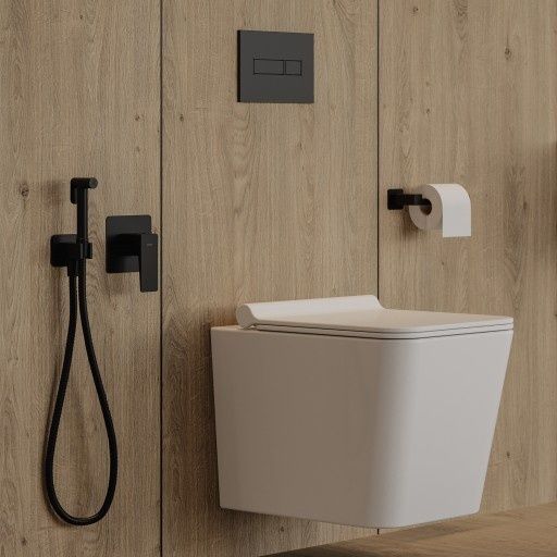 Тримач для туалетного паперу Omnires Nelson black mat (NL80510BL) | Зображення 2