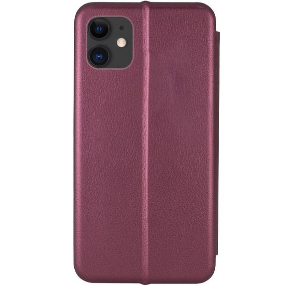 Кожаный чехол-книжка Classy для Apple iPhone 11 (6.1") Бордовый | Зображення 2