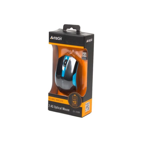 Мишка A4Tech G3-200N Black+Blue | Зображення 3