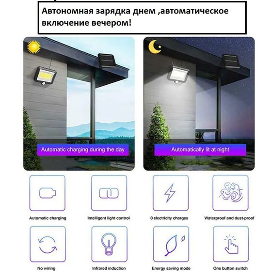 Прожектор аккумуляторний з сонячною панеллю T 09 (42930-T 09_193) | Зображення 3