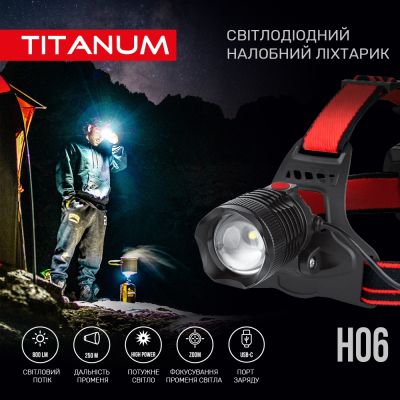 Ліхтар TITANUM 800Lm 6500K (TLF-H06) | Зображення 2
