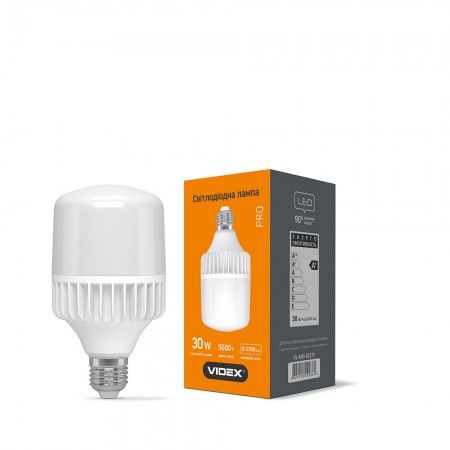 LED лампа VIDEX A80 30W E27 5000K 220V | Зображення 1
