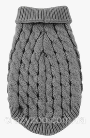 Светр для собак та котів EcoToys Grey M сірий A: 25 см B: 36 см C: 27 см 6943