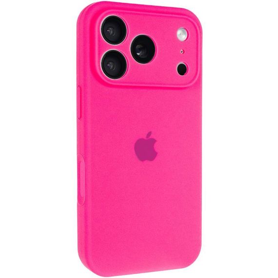 Чохол Silicone Case Full Camera Protective (AA) для Apple iPhone 17 Pro Max (6.9") Рожевий / Barbie pink
