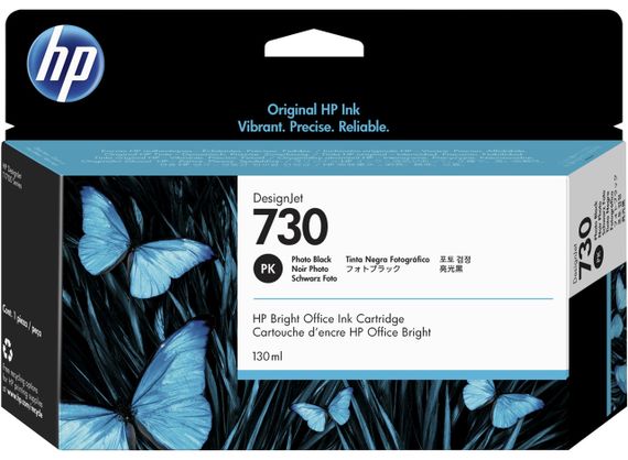 Картридж HP No.730 DesignJet T1600/T1700/T2600 Photo Black 130ml (P2V67A)