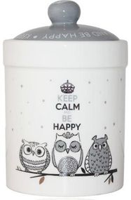 Банка керамічна Be Happy "Совушки» 990мл