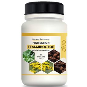 Антипаразитарный препарат JIVO Гельминостоп 60 Tabs