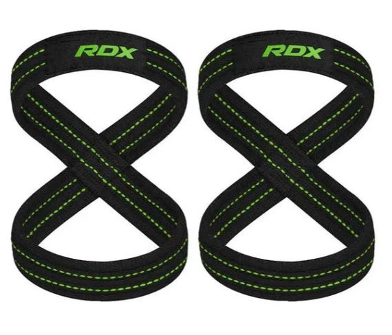 Силові ремені RDX Gym Lifting 8 Figure Straps Army Green S (WAC-W8AGN-S)