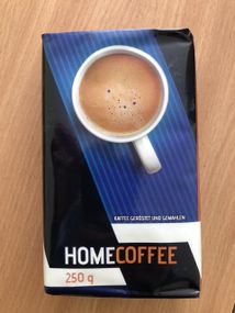 Кава мелена натуральна Home Coffee, 250 г, Німеччина, ОРИГИНАЛ, купаж робусти й арабіки