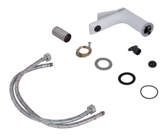 Змішувач для раковини Qtap Presto Chrome/White QTPRE270CRW45576 | Зображення 2