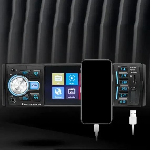 Автомагнитола 4026 BT Touch с экраном 4.1" ISO 1Din MP5 Bluetooth USB FM microSD | Зображення 1