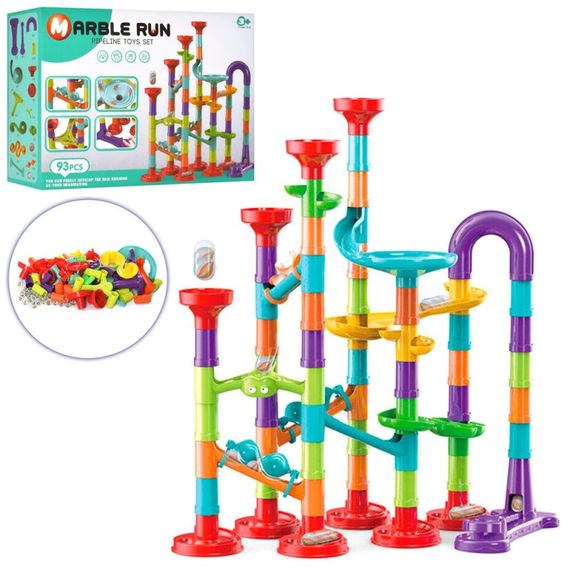 Конструктор "Marble Run" 8802 трек з кулькою 93 деталі, в коробці 28*7,7*20,7 см (6903317300235) | Зображення 1