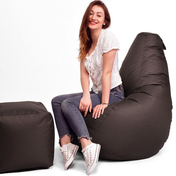 Крісло Мішок Груша Оксфорд XL 120х85 Жовтий | Зображення 4