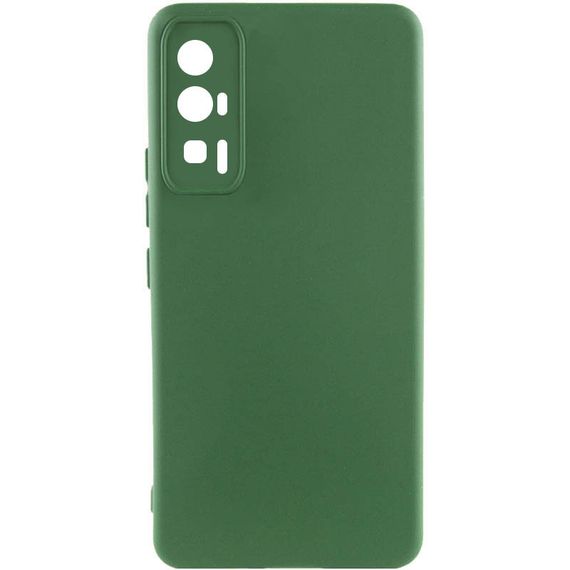 Чехол Silicone Cover Lakshmi Full Camera (A) для Xiaomi Poco F5 Pro Зеленый / Dark green