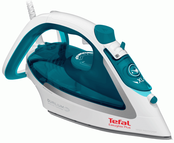 Праска Tefal Easygliss Plus FV5718, 2400 Вт, з керамічною підошвою і функцією подачі пари