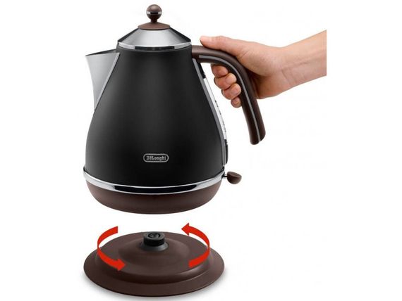 Электрочайник DeLonghi KBOV-2001-BK 1.7 л черный | Зображення 2