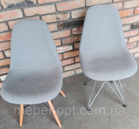 Стілець Eames тканина, сірий на букових ногах висота сидіння 46 см | Зображення 2