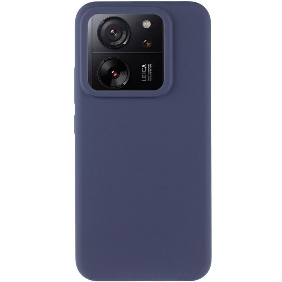 Чехол Silicone Cover Lakshmi (AAA) для Xiaomi 13T / 13T Pro Сиреневый / Dasheen Темно-синій / Midnight blue | Зображення 1