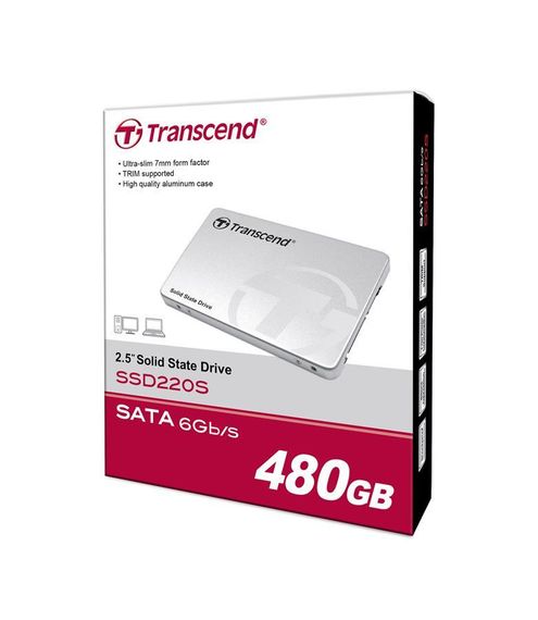Твердотельный накопитель SSD 2.5&quot; Transcend 220 480GB SATA TLC (TS480GSSD220S) | Зображення 3