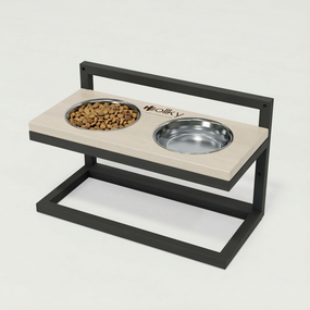 Миски на регулируемой подставке для маленьких собак Hollky Flex S (2 × 0.450 л) FS-422523-GRWH