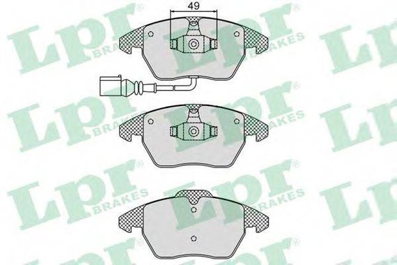 Колодка гальм. диск. AUDI A3, SEAT, SKODA, VW передн. (вир-во LPR) LPR 05P866 на VW GOLF VI (5K1)