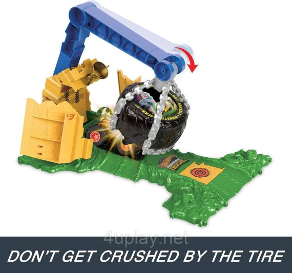 Трек Хот Вілс Монстр-трак Тренувальна арена Виклик Носорога Оригінал Hot Wheels Monster Trucks Rhinomite Chargin’ Challenge | Зображення 3