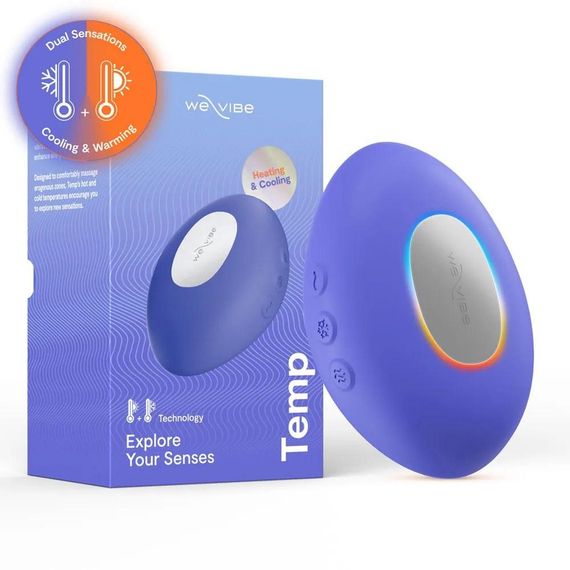 Клиторальный вибратор We-Vibe Temp Lavender Blue с функцией нагрева и охлаждения, синий Sex Aura
