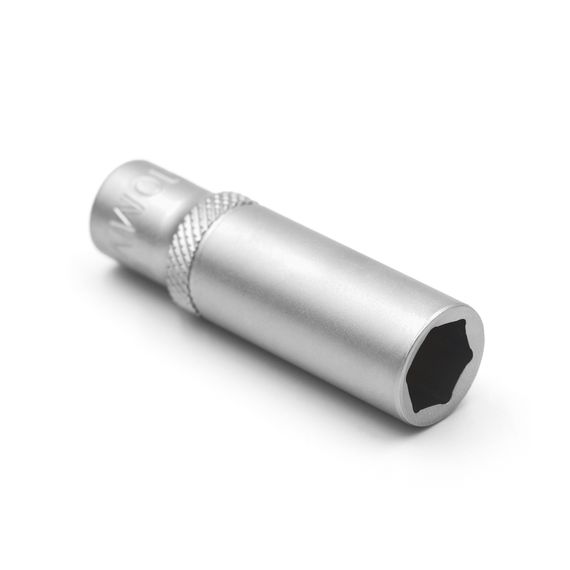 Головка торцева шестигранна, 1/4IN, подовжена, SW10, RED STRIPE