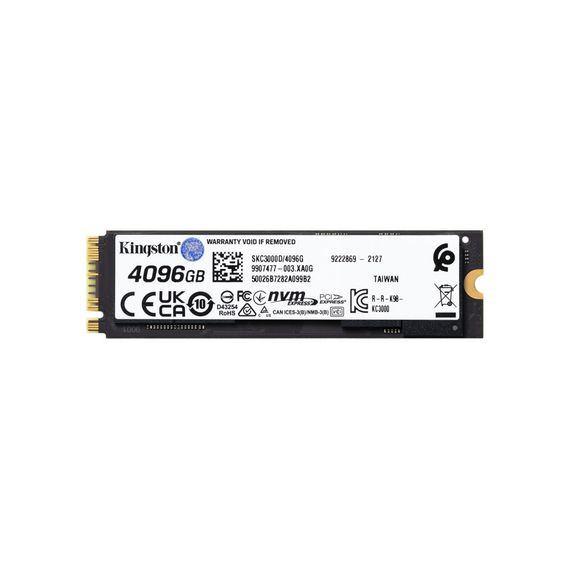 Накопичувач SSD M.2 2280 4TB Kingston (SKC3000D/4096G) | Зображення 2