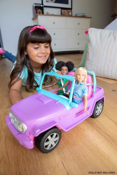 Позашляховик Barbie фіолетового кольору з рожевими сидіннями (GMT46) | Зображення 5