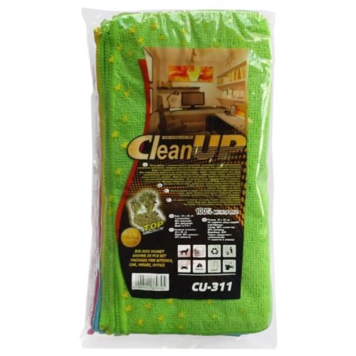 Салфетка мікрофібра CleanUP CU-311 універс. 25х25см 11 шт | Зображення 1