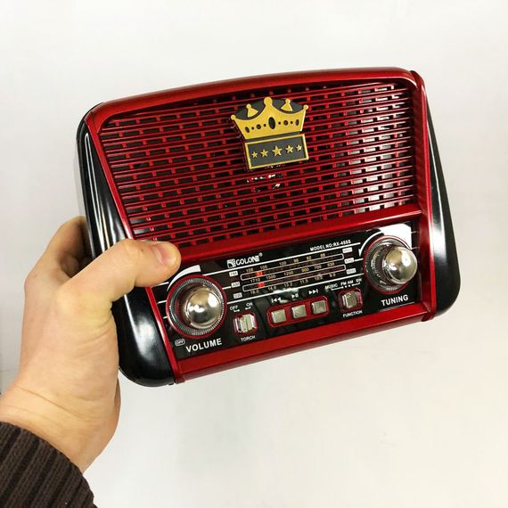 Переносное радио с функцией проигрывания с флешки Golon RX-455S, Фм радиоприемник от сети 220в DH-67 | Зображення 1