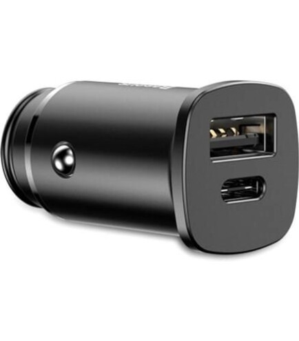 Автомобільний зарядний пристрій Baseus Square Dual-USB Quick Charge Car Charger Black