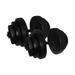 Гантели наборные композитные в пластиковой оболочке 2 шт по 18,5 кг Rock Pro NE-PL-G-018-2