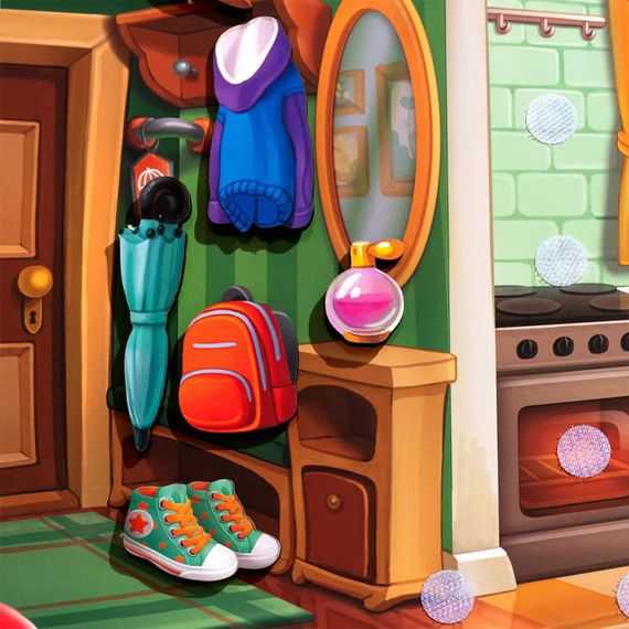 Дерев'яний пазл-вкладиш "Наведи лад в кімнаті та нагодуй Ваню" (ПСД271) PSD271 | Зображення 3