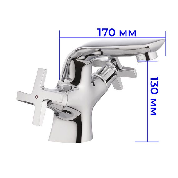 Смеситель для умывальника Mixxus Premium GALAXY 161 (MI0620) | Зображення 1