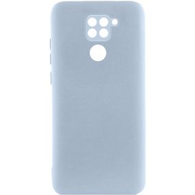 Чохол TPU GETMAN Liquid Silk Full Camera для Xiaomi Redmi Note 9 / Redmi 10X Блакитний / Lilac Blue