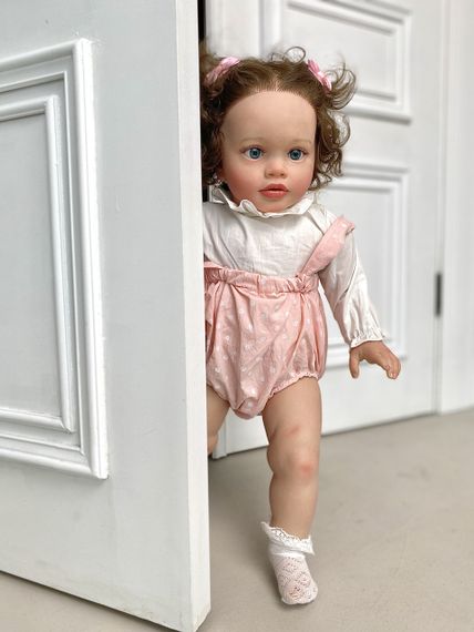 Силіконова Колекційна Лялька Реборн Reborn Дівчинка Тіффані ( Вінілова Лялька ) Висота 65 см | Зображення 1