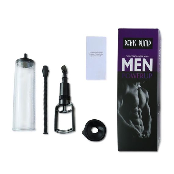 Вакуумная помпа с ручным насосом Men Powerup Black Sex Aura | Зображення 2