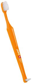 Дитяча зубна щітка paro® children toothbrush S27 м'яка, з монопучковою насадкою в поліетиленовій упаковці, помаранчева
