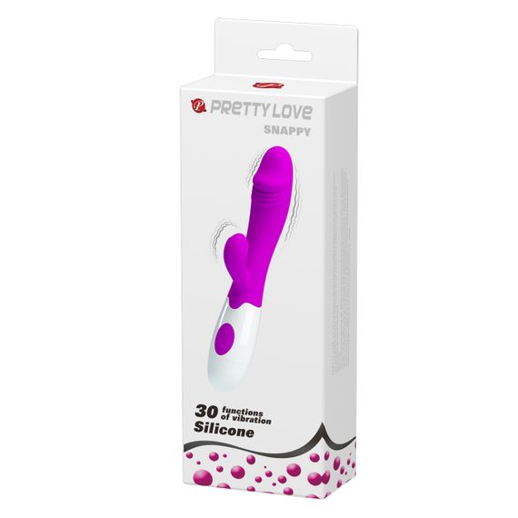Вібратор з кліторальною стимуляцією Pretty Love Snappy Purple Sex Aura | Зображення 7