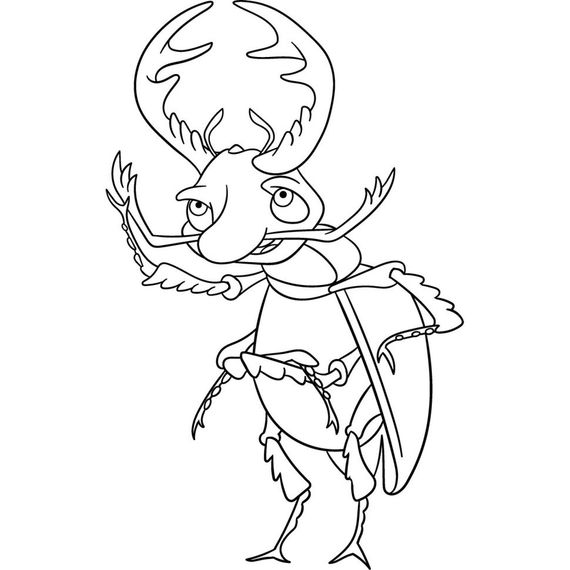 Роспись на холсте "Жук-олень" 15055-AC 25x30 см | Зображення 1