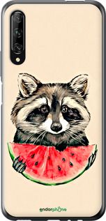 Чохол на Huawei P Smart Pro Єнотик з кавуном "4605u-1906-2448"