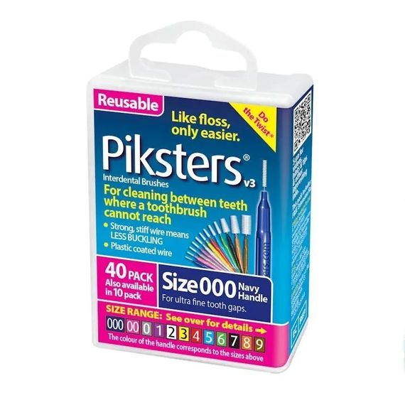Міжзубні йоржики Piksters, № 000 (діаметр 0.55) темно сині, 40 шт | Зображення 1