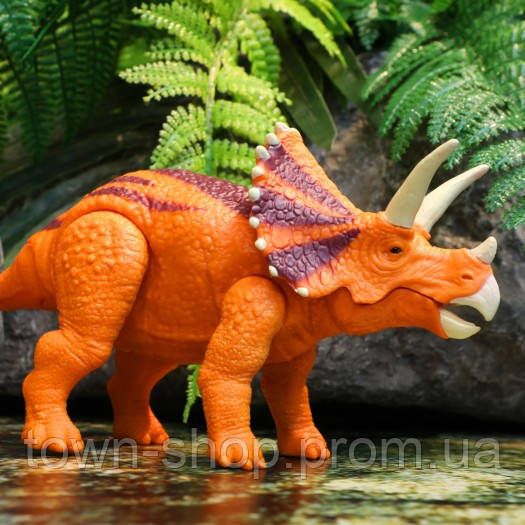 Интерактивная игрушка Dinos Unleashed серии Realistic S2 – Трицератопс | Зображення 1