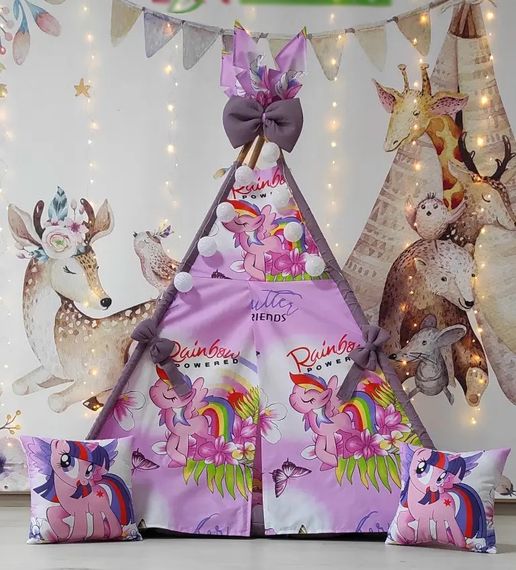 Дитячий вігвам намет будиночок для дівчаток БОН БОН My little pony 180 см | Зображення 3