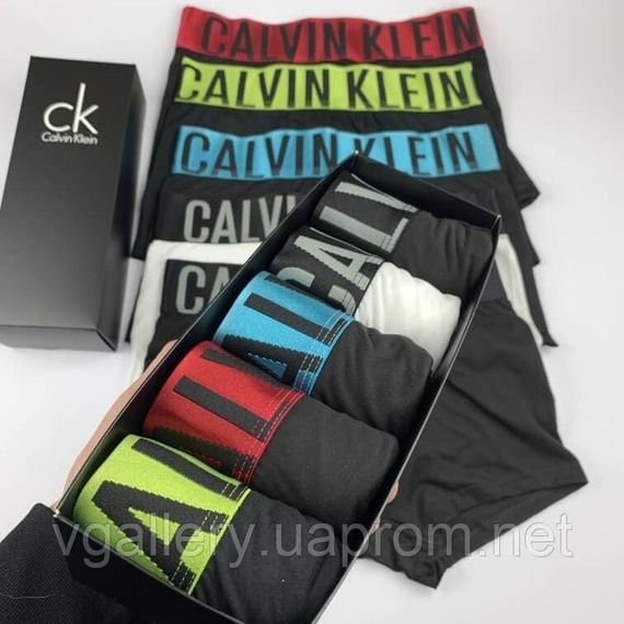 Чоловіча нижня білизни Calvin Klein Intense Набір трусів 5 штук в коробці - ціна вказана за 1 шт/трусів | Зображення 4
